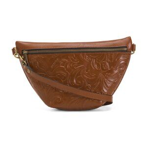 PATRICIA NASH Leather Tooled Leather Tinchi Belt Bag